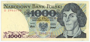 1,000 PLN 1975 - D series