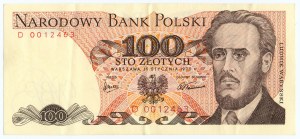 100 zloty 1975 - série D