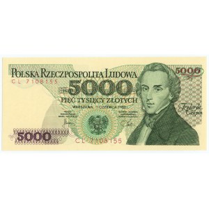 5 000 zlotys 1982 - série CL