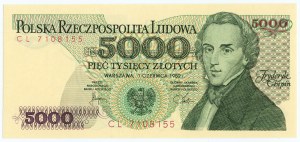 5,000 zloty 1982 - CL series