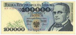 100.000 zloty 1990 - Serie BG