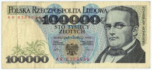 100.000 złotych 1990 - seria AR