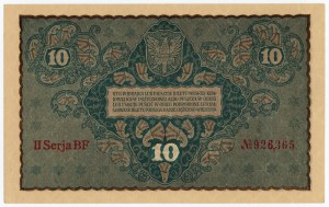 10 Polish marks 1919 - II Series BF