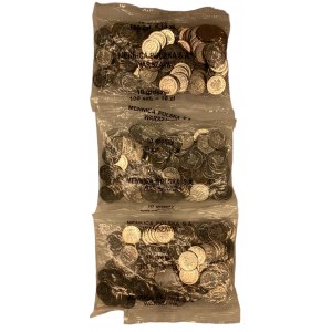 10 groszy (2007,2009,2012) - set di 3 sacchetti di zecca da 100 monete ciascuno