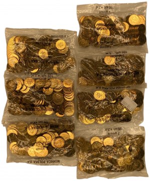 2 pennies 2005, 2007, 2008, 2012 - bank bag - set de 7 pièces de 100 pièces chacune