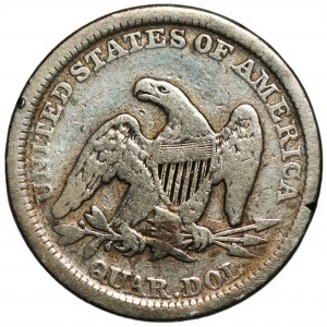 USA - 25 centov 1856