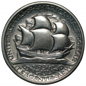 USA - 1/2 dolára 1936 Long Island