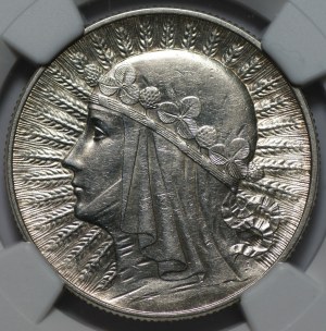 5 złotych 1934 - NGC AU 55