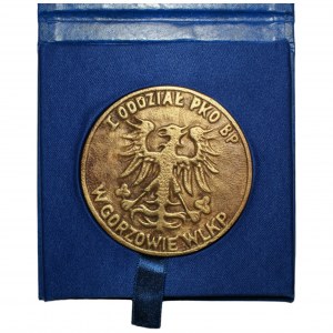 50. výročí pobočky PKO I v Gorzówě - medaile v pouzdře