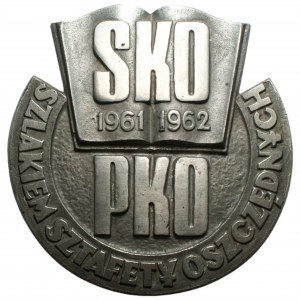 PKO SKO - Szlakiem Sztafety Oszczędnych - emblemat/medalion 1962 - aluminium