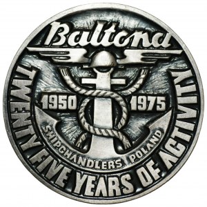 25. výročie spoločnosti Baltona pre generálneho riaditeľa Henryka Cieslika - sada 2 medailí (strieborná a bronzová) s udelením