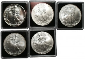 USA - 1 dollar (1994-2010) - set of 5 coins