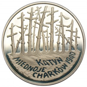 20 zlotých 1995 - Katyň, Miednoje, Charkov 1940