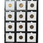 1, 2, 5, 10, 20, 50 groszy, 1, 2, 5 złotych (1990-2023) - zestaw 330 monet. Kompletny zestaw monet obiegowych III RP