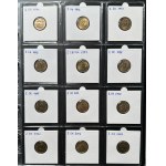 1, 2, 5, 10, 20, 50 grošů, 1, 2, 5 zlotých (1990-2023) - sada 330 mincí. Kompletní sada oběžných mincí 3. Polské republiky
