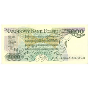 5 000 zloty 1986 - série BA