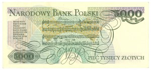 5,000 zloty 1986 - BA series