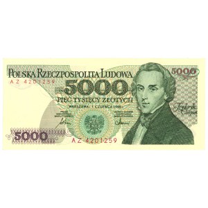 5.000 Zloty 1986 - Serie AZ