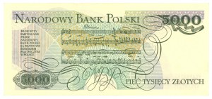 5,000 zloty 1986 - AZ series