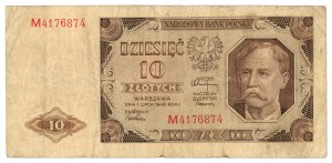 10 złotych 1948 - seria M