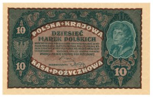 10 Polnische Mark 1919 - II Serie DN