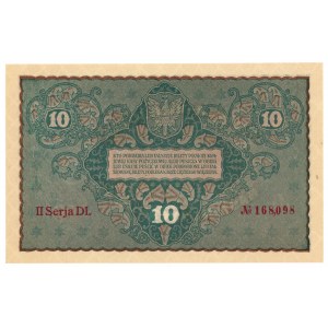 10 marchi polacchi 1919 - II serie DL