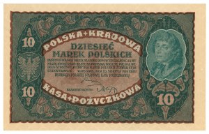 10 Polnische Mark 1919 - II Serie DH