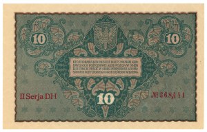 10 Polnische Mark 1919 - II Serie DH