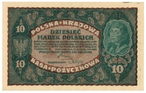 10 Polish marks 1919 - II Series CZ