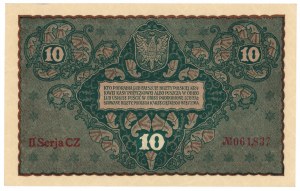 10 marchi polacchi 1919 - II serie CZ
