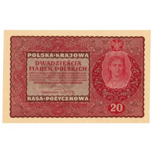 20 marchi polacchi 1919 - II Serie EY