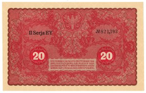 20 Polish marks 1919 - II Series EY