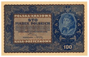 100 Polish marks 1919 - IH Series C