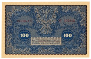 100 polských marek 1919 - IH série C