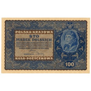 100 marks polonais 1919 - IJ Serja G