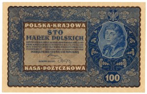 100 polnische Mark 1919 - IJ Serja G