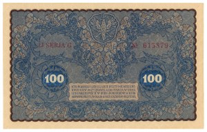 100 Polish marks 1919 - IJ Series G