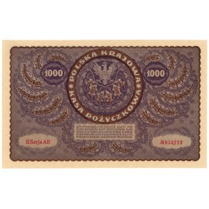 1 000 marks polonais 1919 - II Série AE