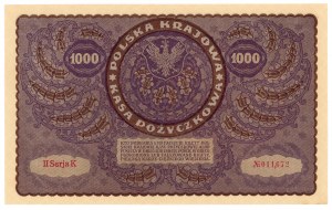 1,000 Polish marks 1919 - II Series K