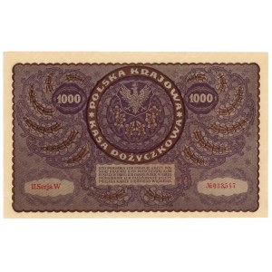 1.000 marchi polacchi 1919 - II Serie W