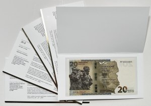 20 Zloty 2022 - Östlicher Grenzschutz - Satz von 5 Banknoten in einem Etui