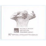 PWPW - 80e anniversaire de Krzysztof Penderecki (2013) série KP 0001194