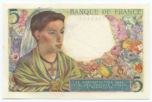 FRANCÚZSKO - 5 frankov 1943
