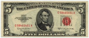 USA - 5 dollari 1953 serie A - C