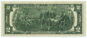 USA - Green Seal, New York - 2 USD 1976