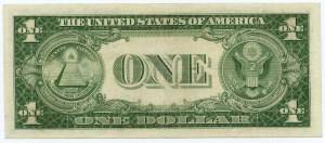 USA - 1 dolar 1935 - modrá známka