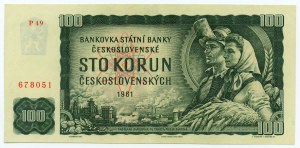 Tchécoslovaquie - 100 couronnes 1961