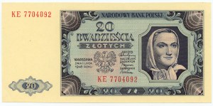 20 zloty 1948 - Série KE