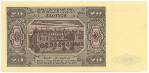 20 zlotých 1948 - séria KE