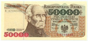 50,000 zloty 1993 - G series